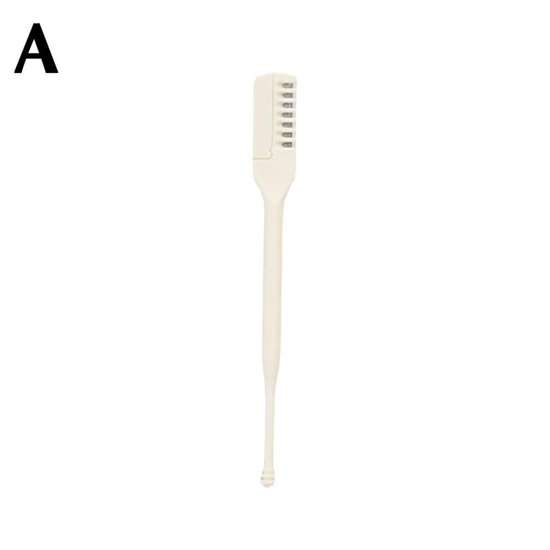 Double-headed nose hair trimmer, manual nose hair removal tool, portable ear pick, shaving tool for nose hair removal.